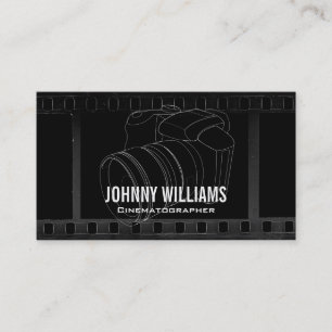 Camera DSLR Film Background Business Card