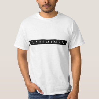 camera geek f-stops t shirt