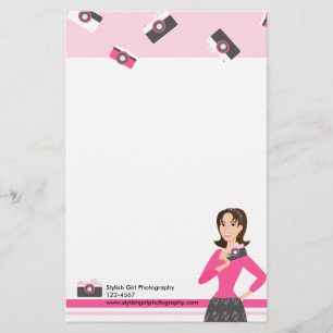 Camera Girl Stationery