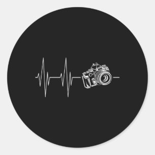 Camera Hebeat Photography In The Dna Classic Round Sticker