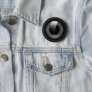 Camera Lens 6 Cm Round Badge