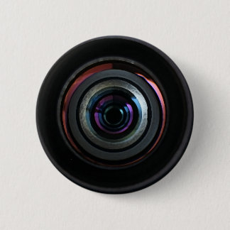 Camera Lens 6 Cm Round Badge