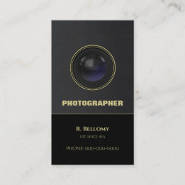 Camera Lens Business Card
