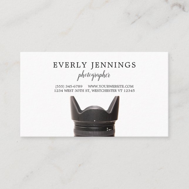 Camera Lens Business Card (Front)