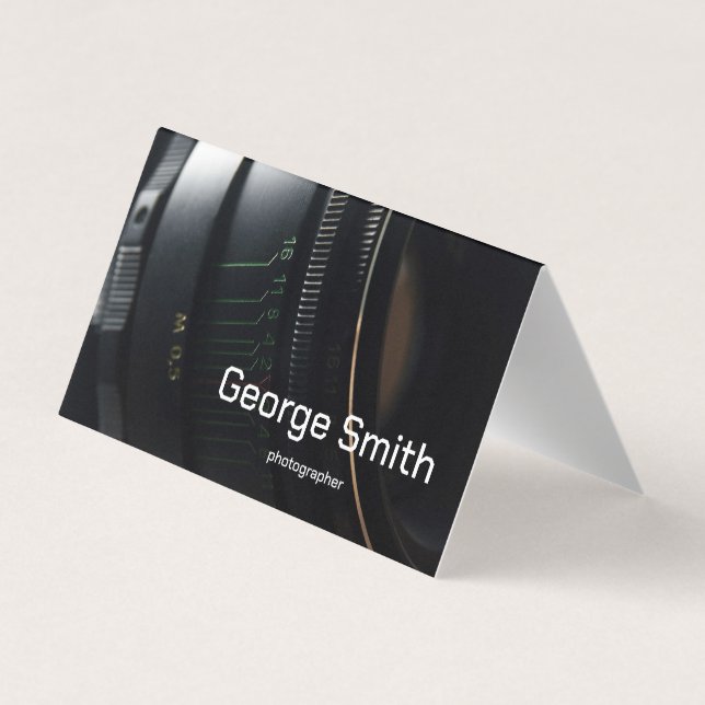Camera lens business card (Back)