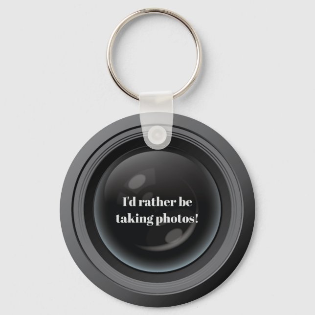Camera Lens Design Keychain (Front)