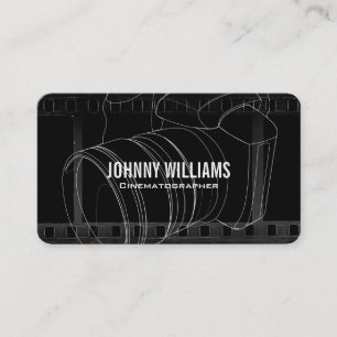 Camera Lens   Film Background Business Card