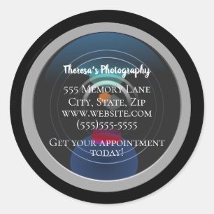Camera Lens Photo Studio Advertising Stickers