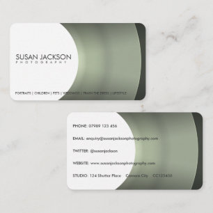 Camera Lens Photography Business Card