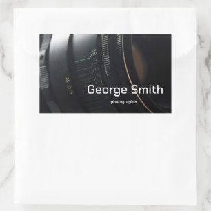 Camera lens rectangular sticker