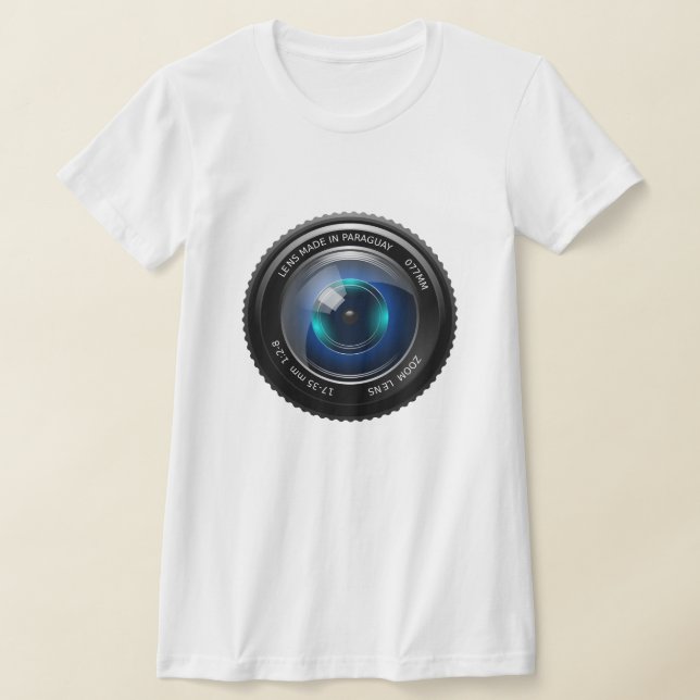 Camera Lens T-Shirt (Laydown)