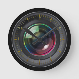 Camera Lens Wall Clock