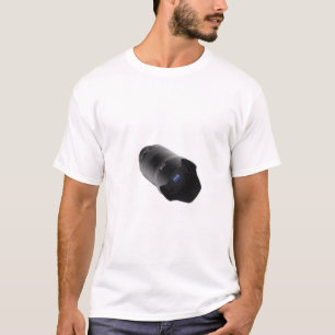Camera lens white T-shirt