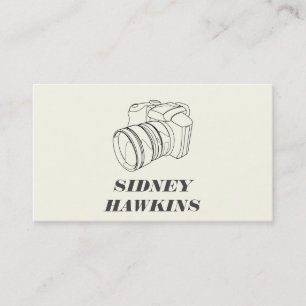 Camera (line art) Photography Business Card