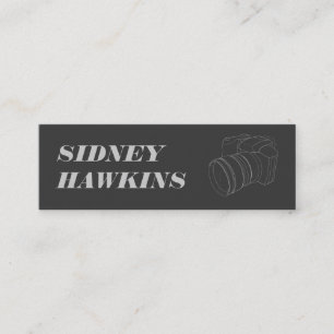 Camera (line art) Photography Mini Business Card
