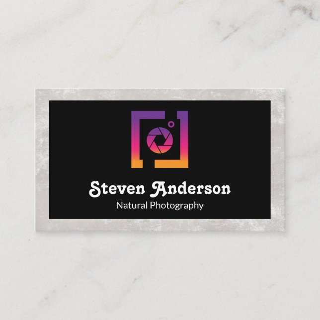 Camera Logo | Artist | Creative Business Card (Front)