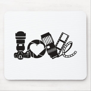 Camera Love Mouse Pad