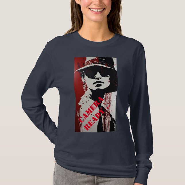 "Camera On Me: Vocalist's Request Long Sleeve Tee" T-Shirt (Front)