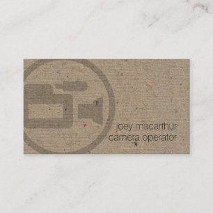 Camera Operator Camera Icon Film Photography Business Card