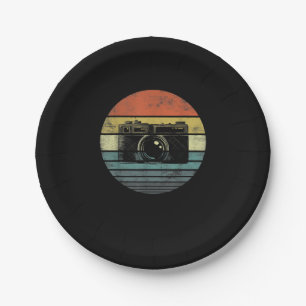 Camera Photography Lover Photographer Gift Paper Plate