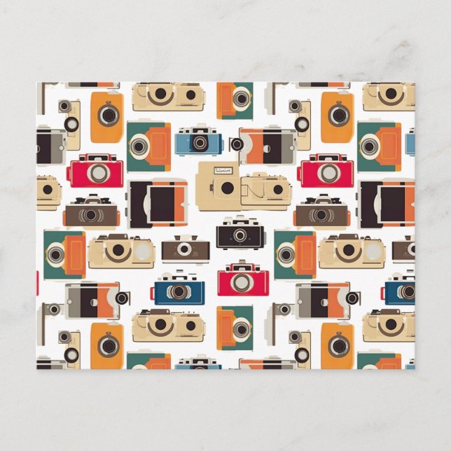 Camera Photography Photographer Pattern  Postcard (Front)