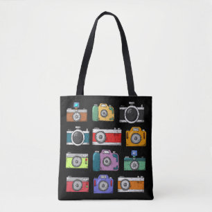 CAMERA POP ART TOTE BAG PURSE