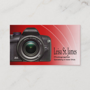 "Camera" - Professional Photographer, Photography Business Card