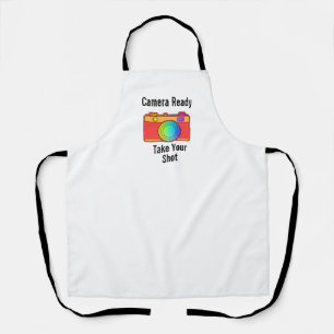 Camera Ready Take Your Shot Kitchen Chef Baker Apron