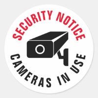 Camera Security Warning video surveillance notice
