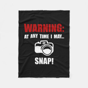 Camera Snap Fleece Blanket