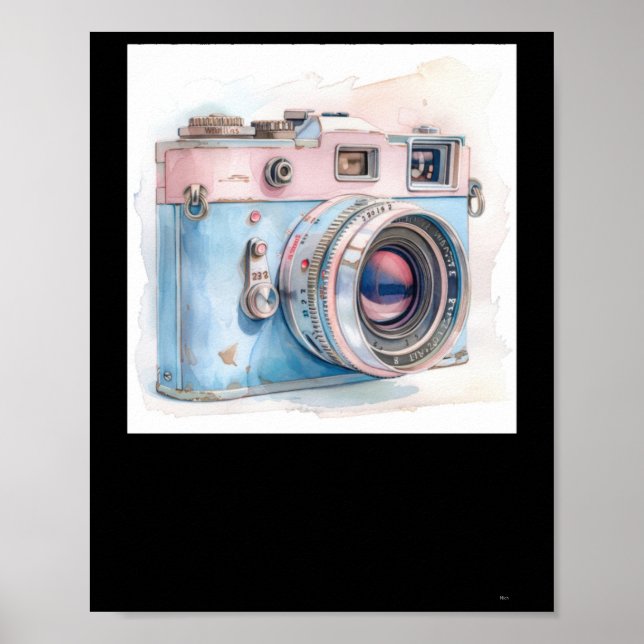 Camera Sticker  Poster (Front)