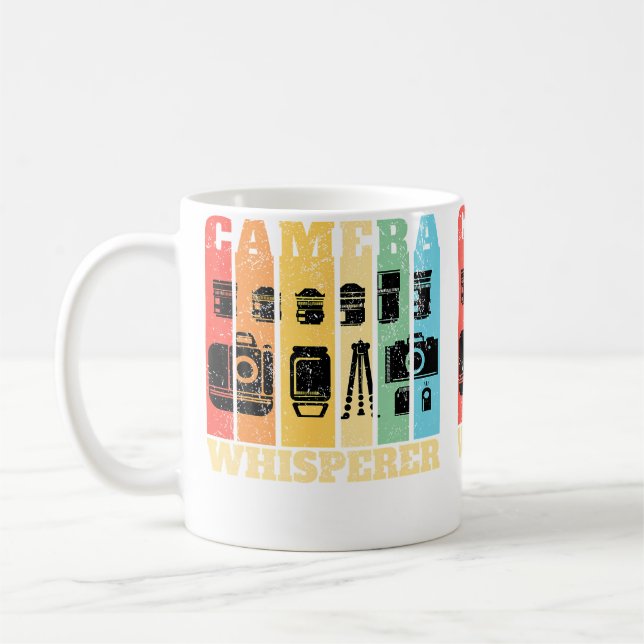Camera Whisperer Photographer Photography Coffee Mug (Left)