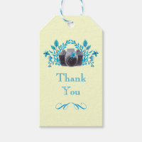 Camera With Blue Leaves And Butterflies Thank You