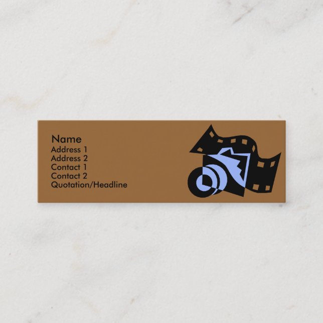 Camera with Film Design Profile Cards (Front)