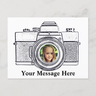 Camera with Your Photo Postcard