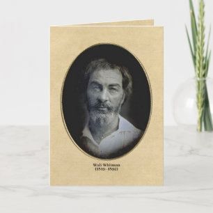Camerado, I Give You My Hand Whitman Wedding Quote Card