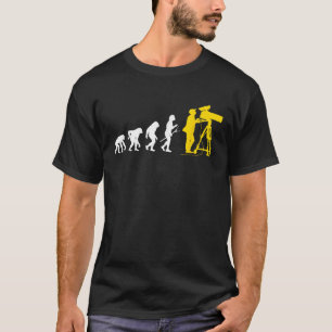 Cameraman Evolution Movie Night Supplies Film Came T-Shirt