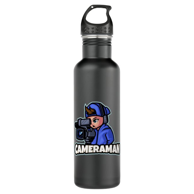 Cameraman film video director movies12 710 ml water bottle (Front)