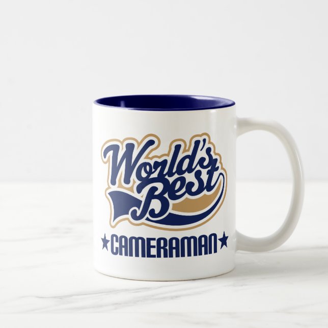 Cameraman Gift Two-Tone Coffee Mug (Right)