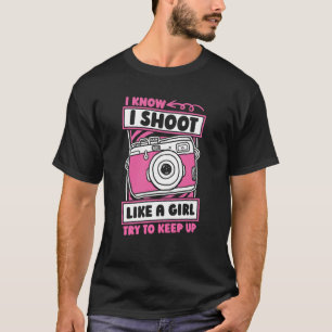 Cameraman Girl Videographer Videography Cameraman T-Shirt