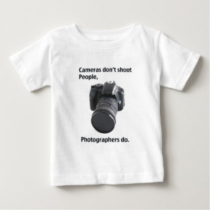 Cameras don't shoot people baby T-Shirt