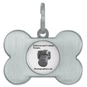 Cameras don't shoot people pet ID tag