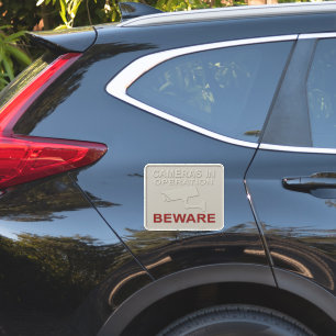 Cameras in Operation – Security Warning Sign with