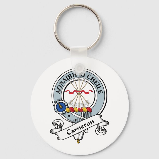 Cameron Clan Badge Key Ring (Front)