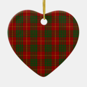 Cameron Clan Family Tartan Ceramic Ornament
