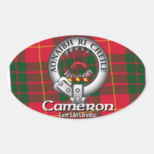 Cameron Clan Oval Sticker