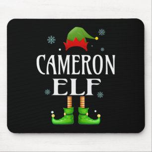 Cameron Elf Xmas Funny Men's Family Matching Chris Mouse Pad