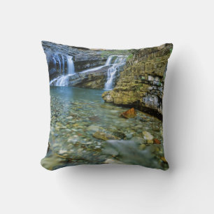 Cameron Falls in Waterton Lakes National Park in Cushion