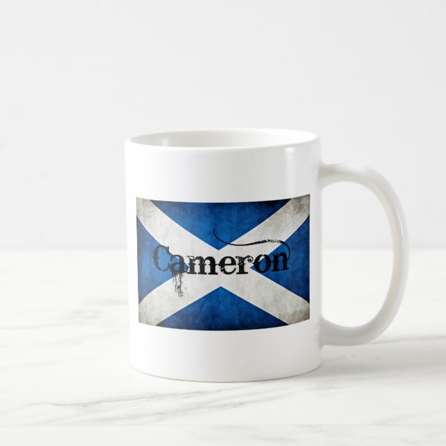 cameron grunge flag coffee mug (Right)