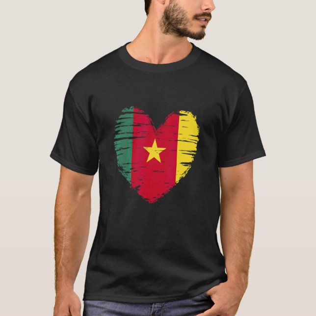 Cameron Heart Cameron Flag Cameron Pride T-Shirt (Front)